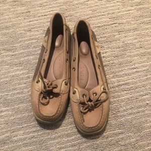 Tan Sperry Boat Shoes